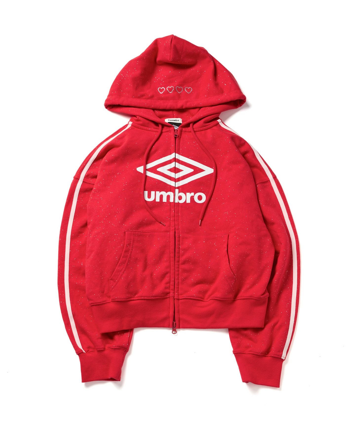 Casselini(キャセリーニ) 【UMBRO× Casselini】ロゴジップパーカー