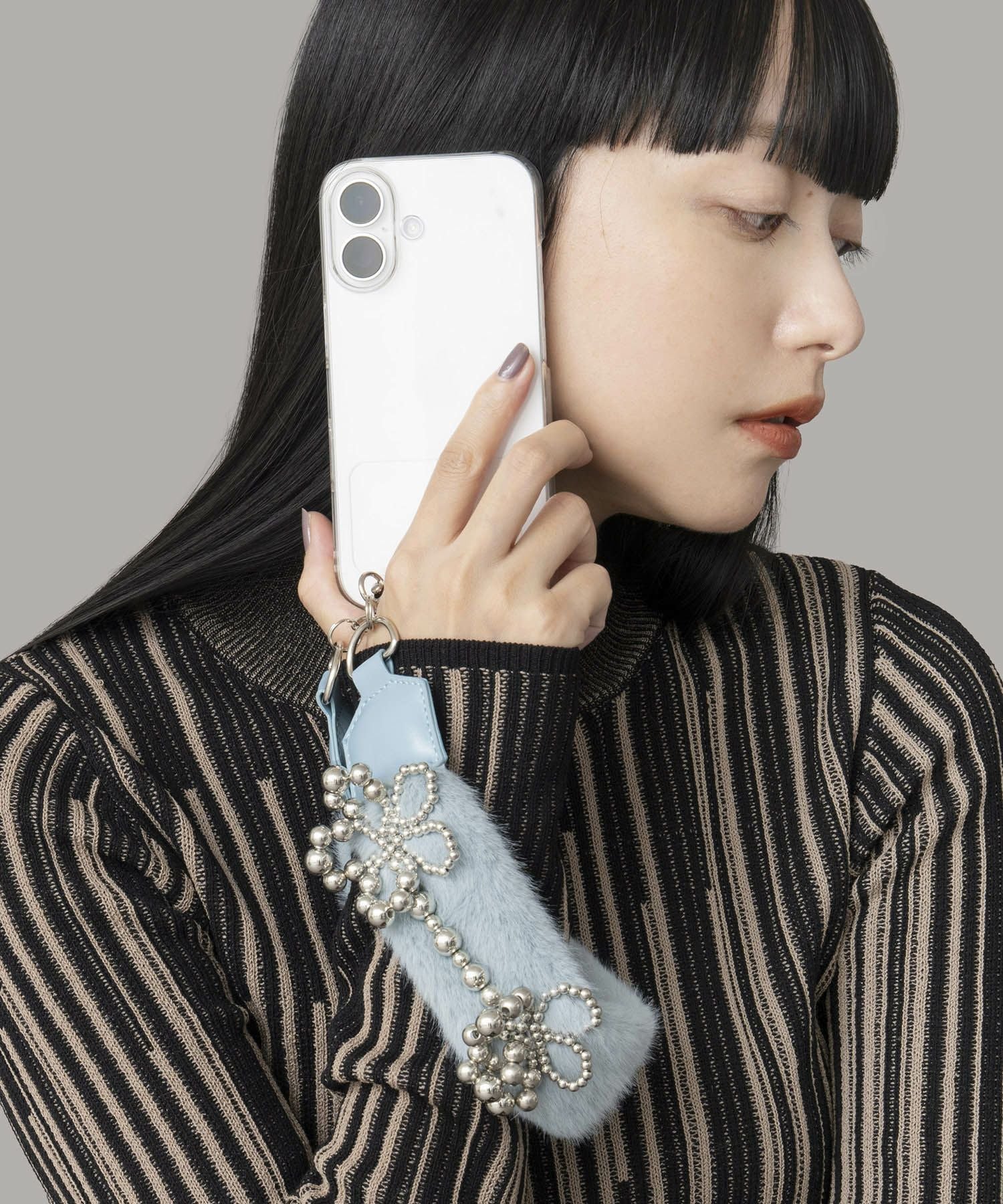 Casselini(キャセリーニ)ビーズファーハンドストラップ | CASSELINI