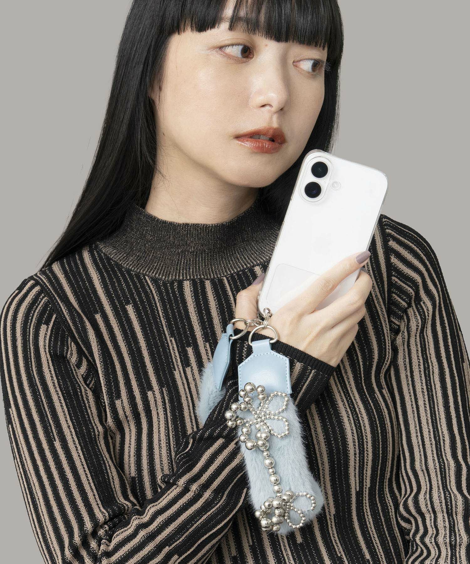 Casselini(キャセリーニ)ビーズファーハンドストラップ | CASSELINI