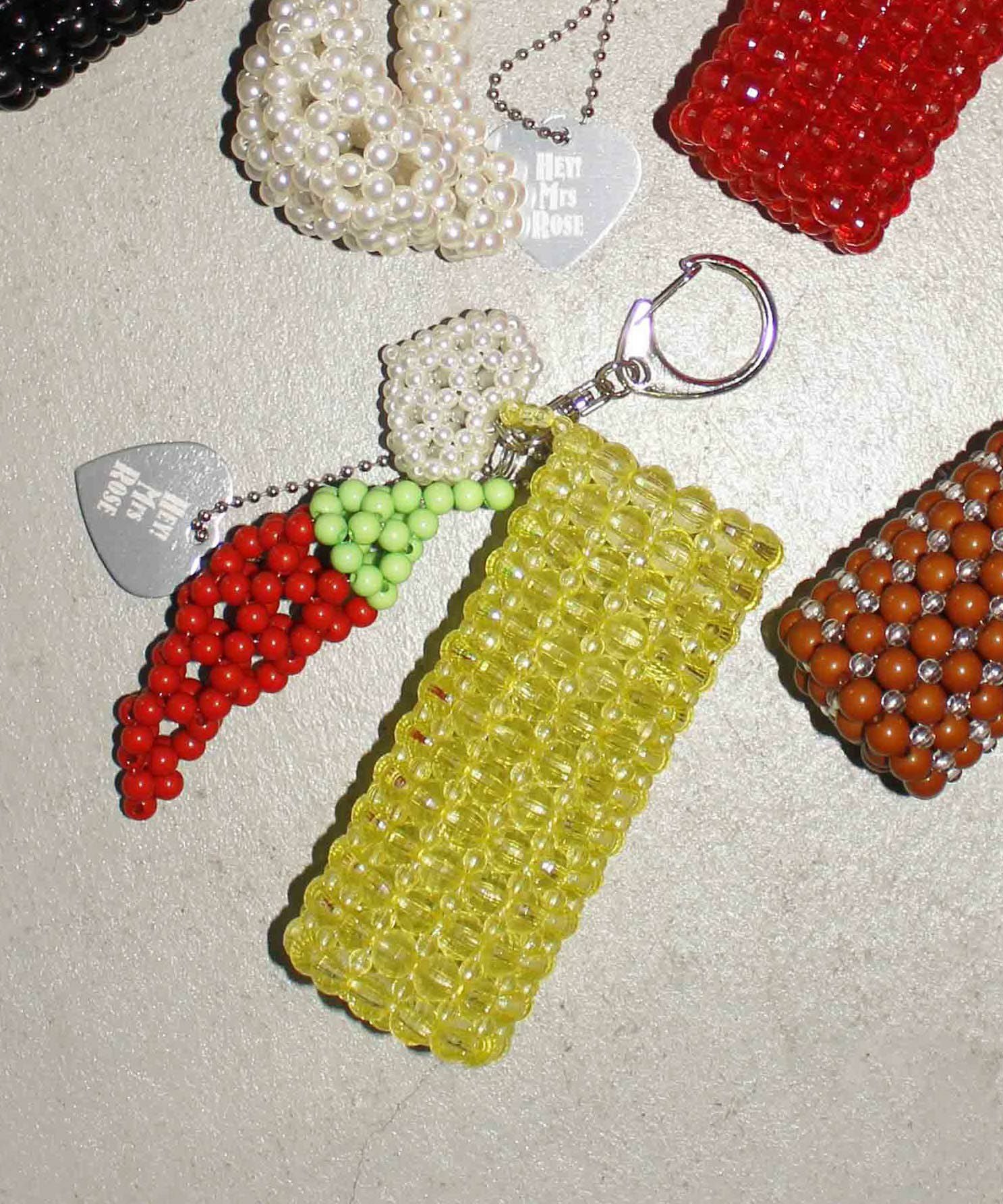 HEY! Mrs ROSE(ヘイ！ミセスローズ)Beads Lip KeyCharm | CASSELINI