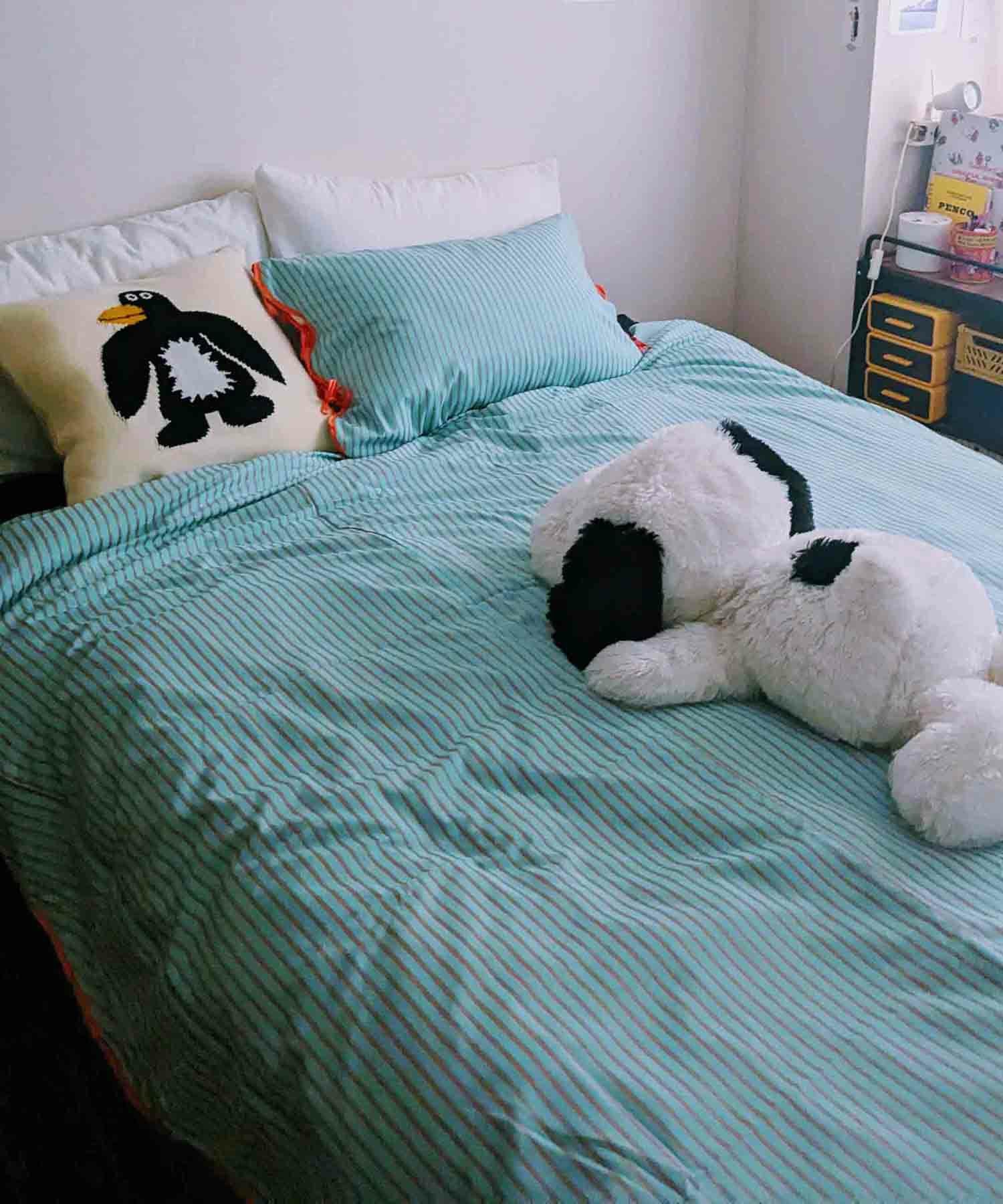 Casselini HOME(キャセリーニ ホーム)ストライプ布団カバー（ダブル