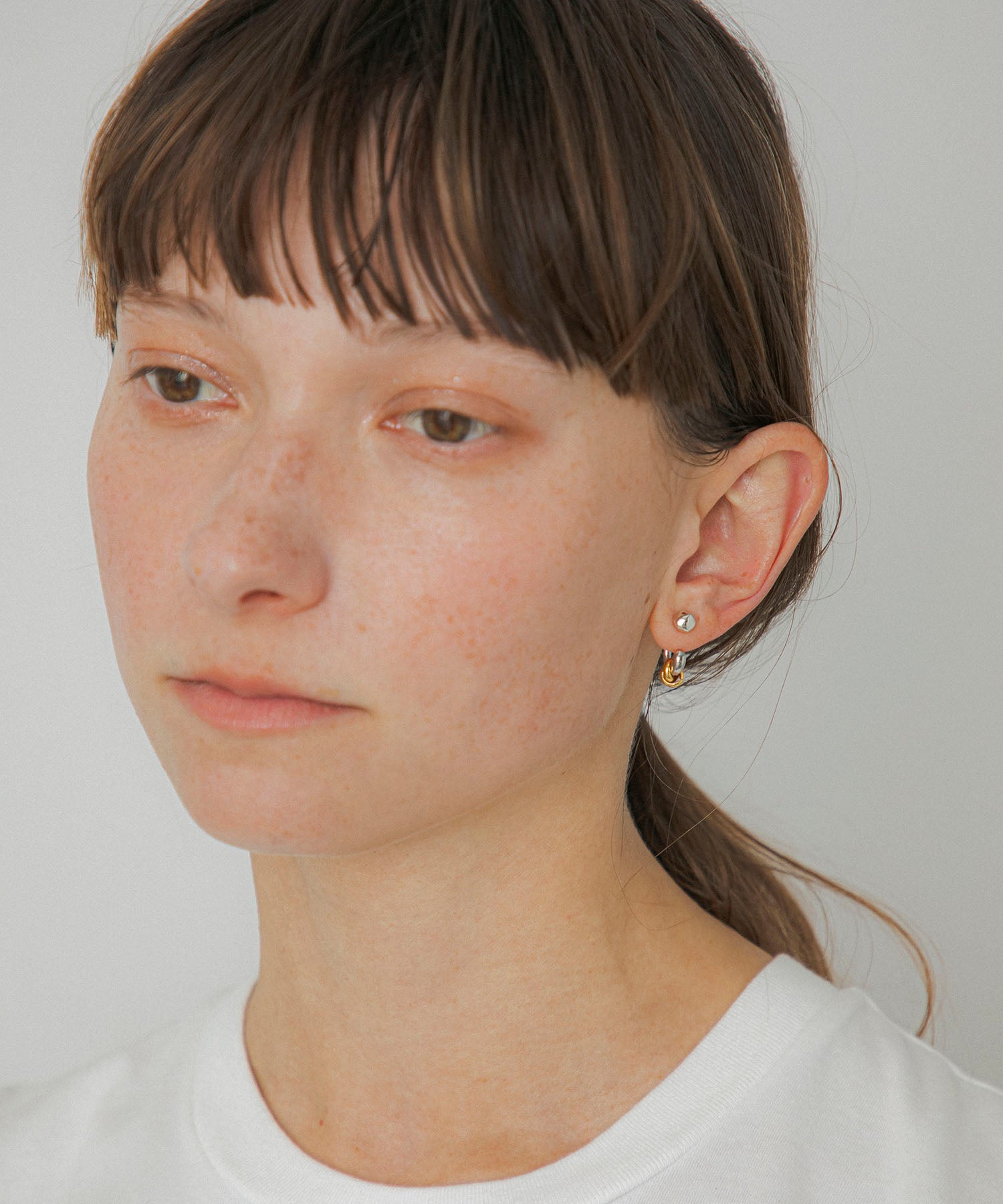 LAPUIS] Drop flow coil pierced earrings | CASSELINI ONLINE SHOP