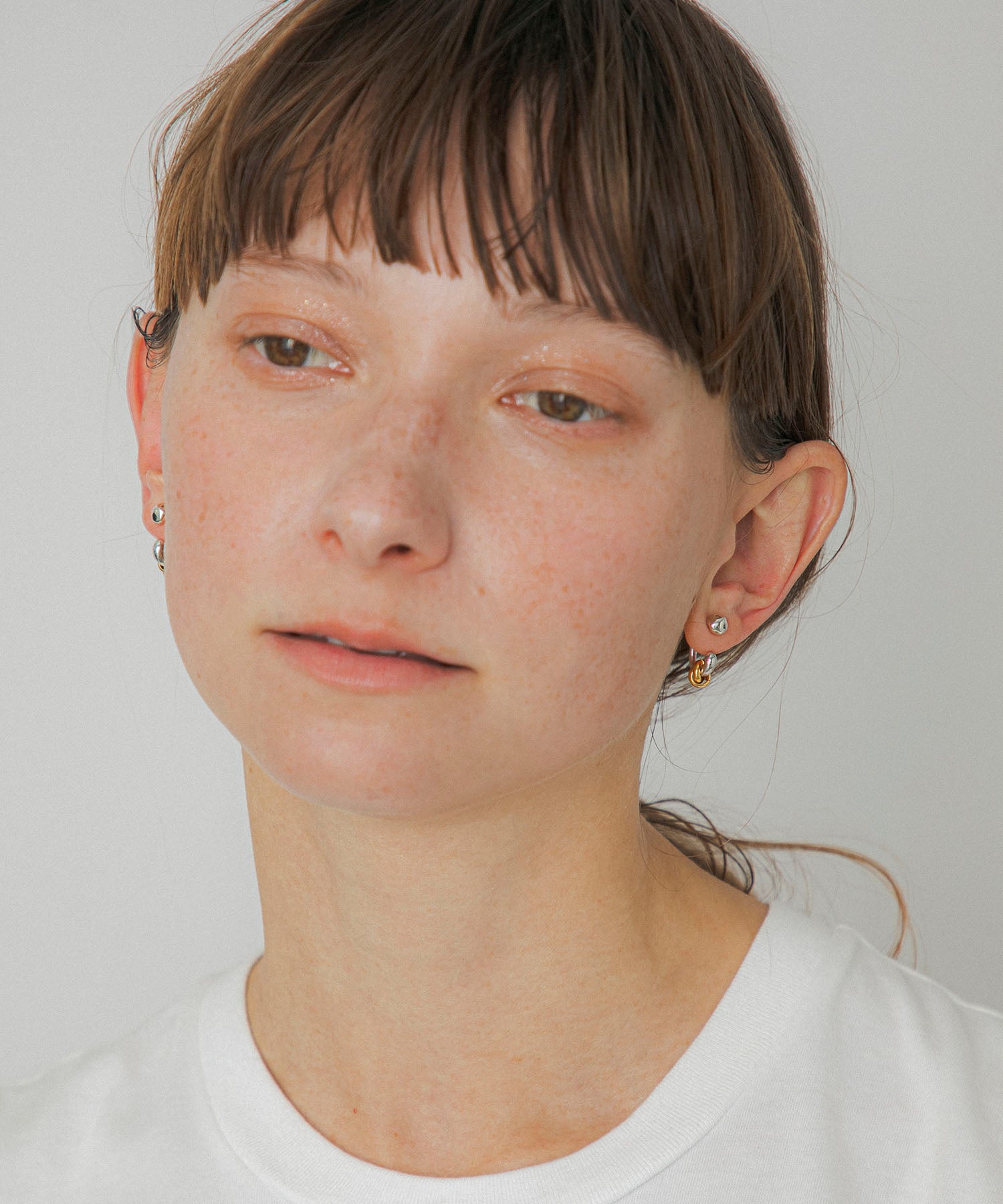 LAPUIS] Drop flow coil pierced earrings | CASSELINI ONLINE SHOP