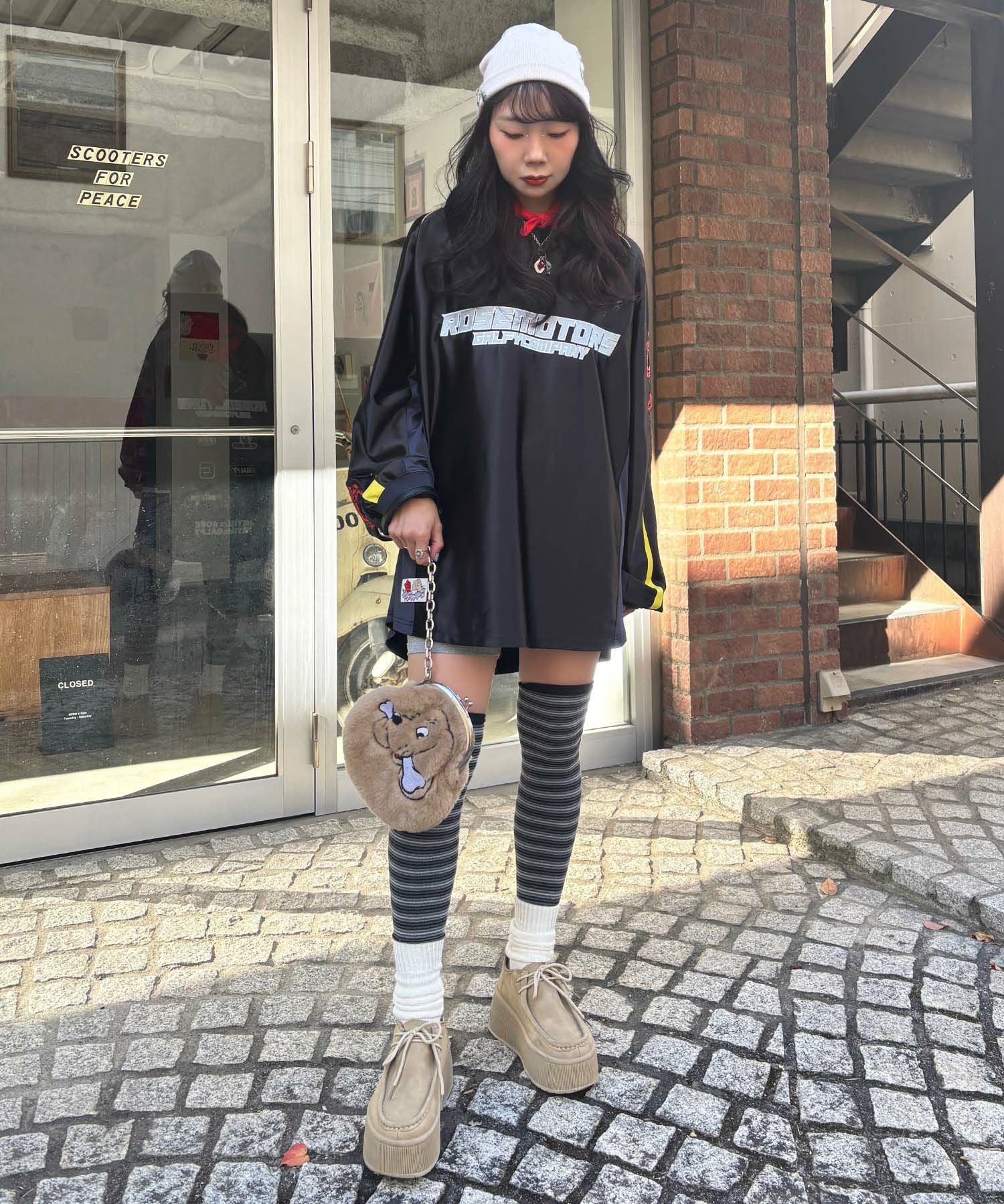 HEY! Mrs ROSE(ヘイ！ミセスローズ)HEY!Mr.GALFY 走り屋ロンT