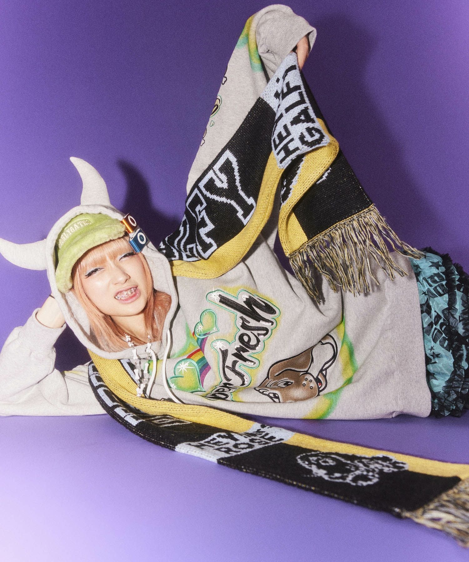 HEY! Mrs ROSE(ヘイ！ミセスローズ)HEY!Mr.GALFY みんなで応援マフラー