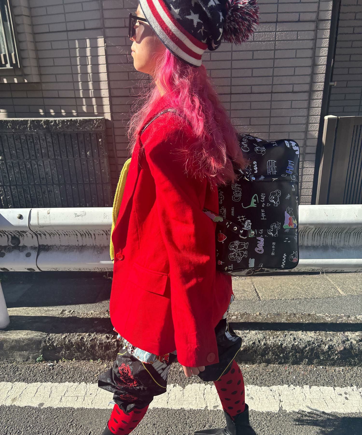 HEY! Mrs ROSE(ヘイ！ミセスローズ)HEY!Mr.GALFY らくがきSCHOOLBAG