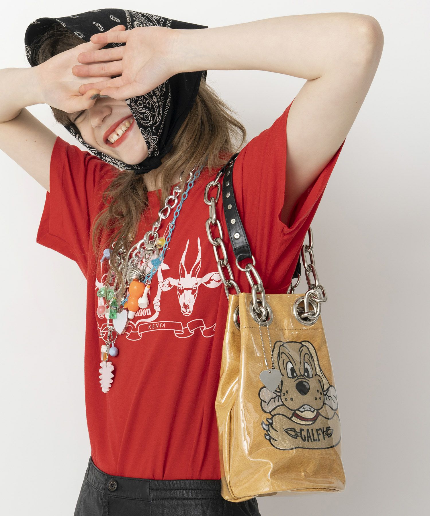 HEY! Mrs ROSE(ヘイ！ミセスローズ)HEY!Mr.GALFY シールド巾着