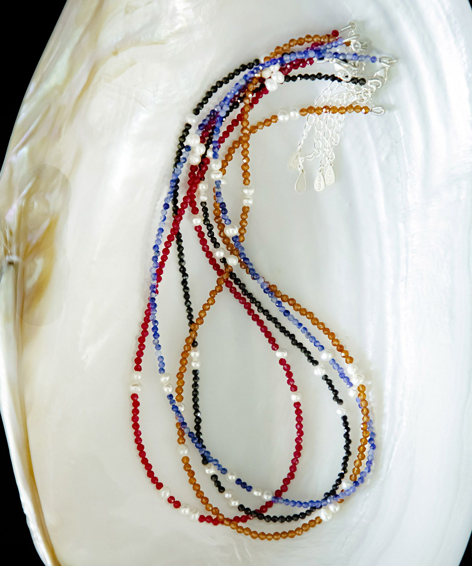 LAPUIS] [Silver925 by LAPUIS] Pearl & stone necklace | CASSELINI