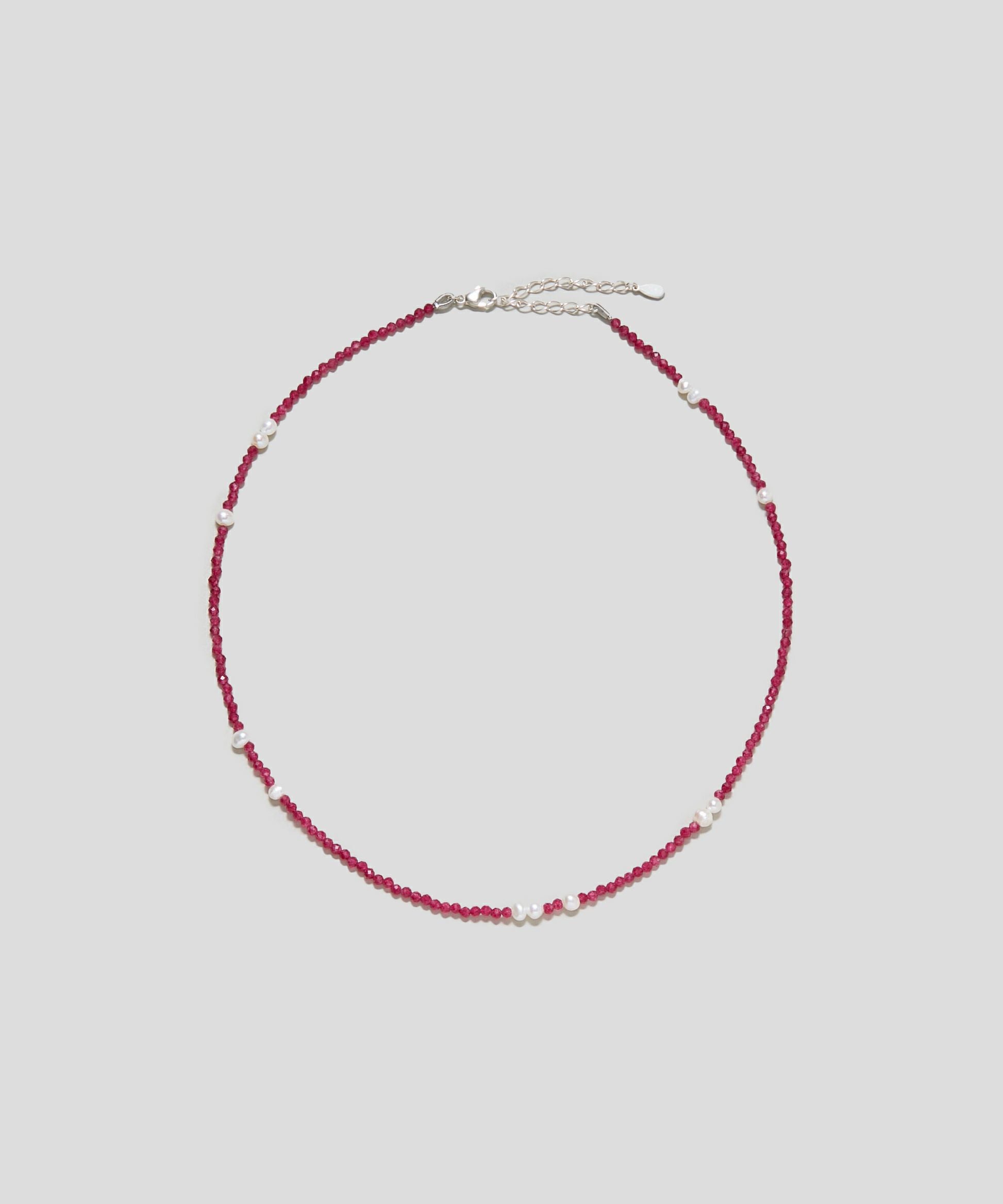 LAPUIS] [Silver925 by LAPUIS] Pearl & stone necklace | CASSELINI