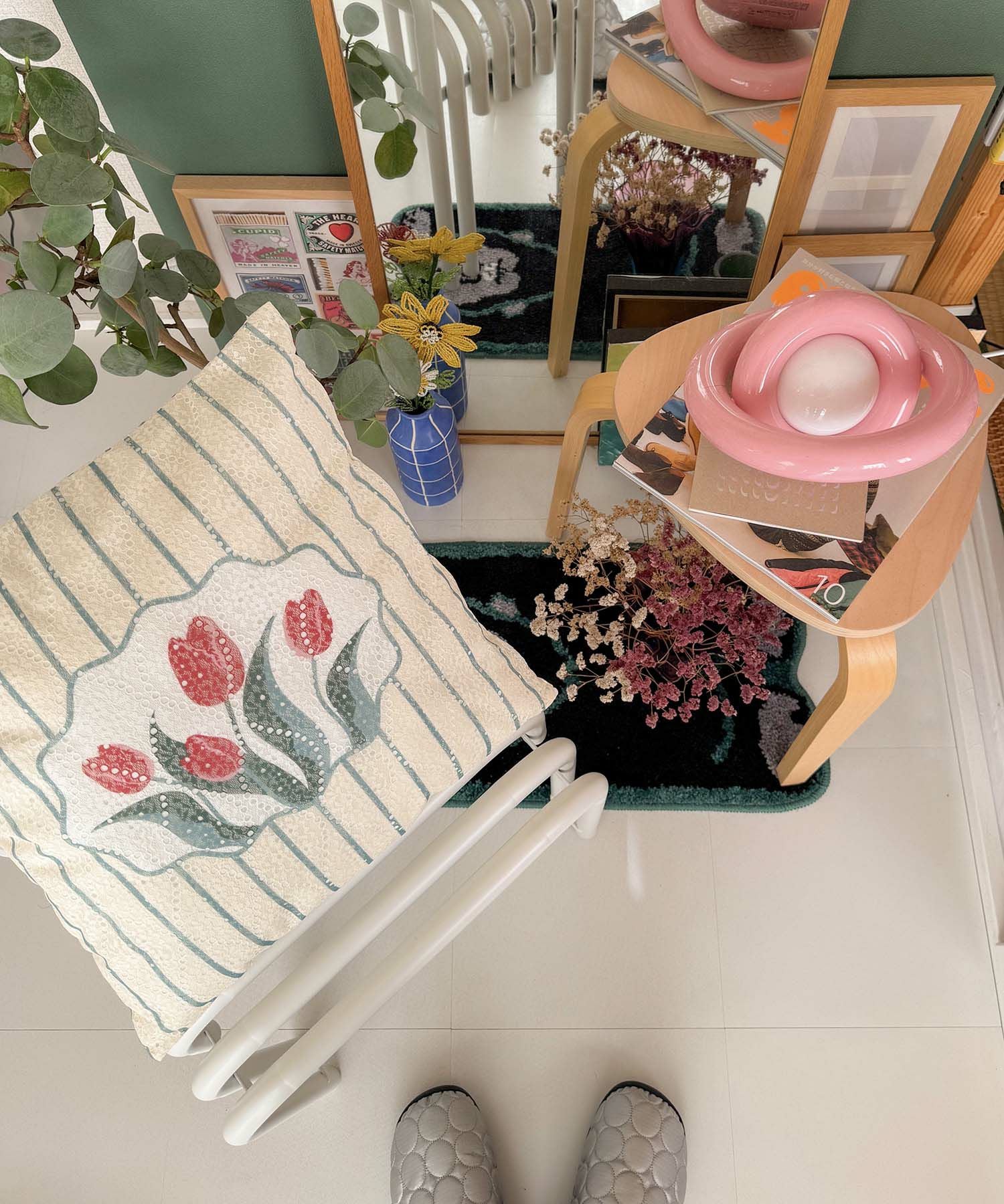Casselini HOME(キャセリーニ ホーム)フラワークッションカバー