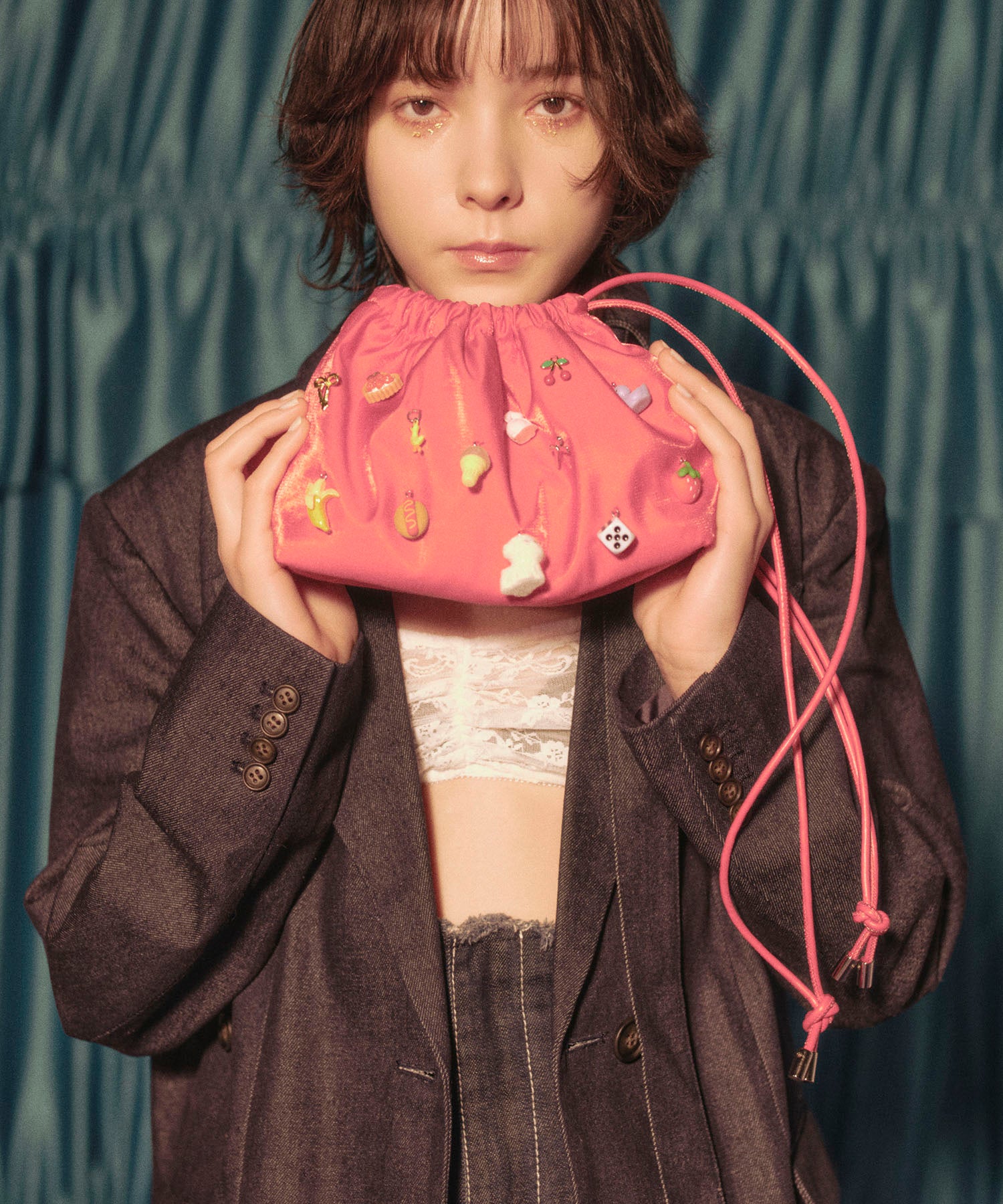 Casselini(キャセリーニ)チャーム付きショルダーバッグ | CASSELINI