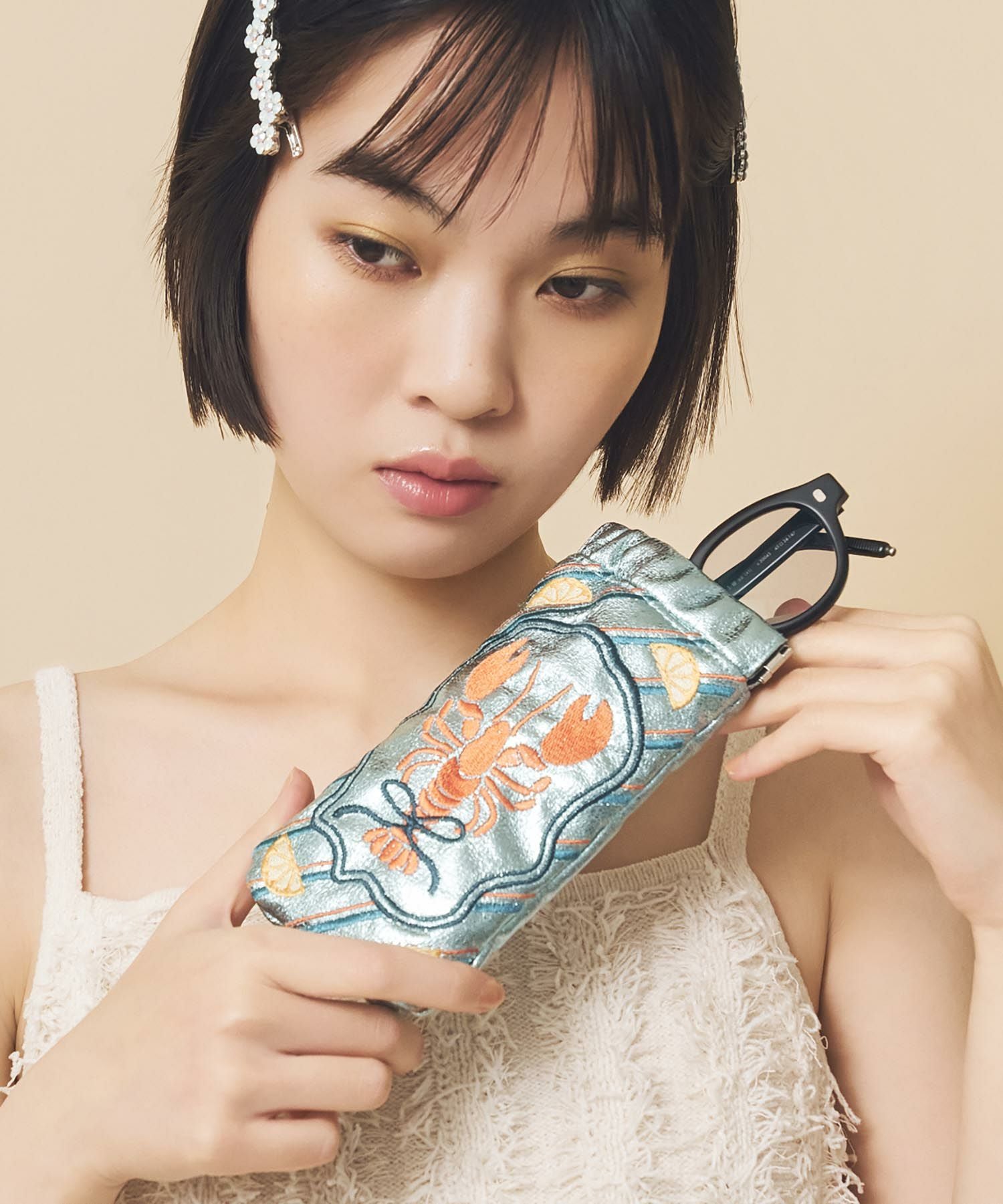 追加生産】Casselini(キャセリーニ)刺繍サングラスケース＜4月中旬発送