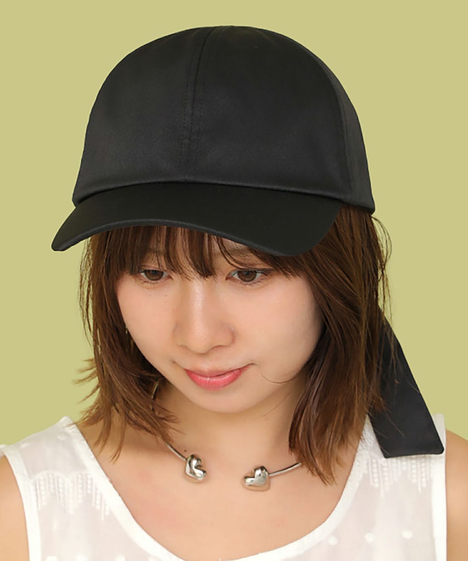 cen. セン　ダブルリボンキャップ　スミクロ Casselini(キャセリーニ)リボンキャップ | CASSELINI ONLINE SHOP