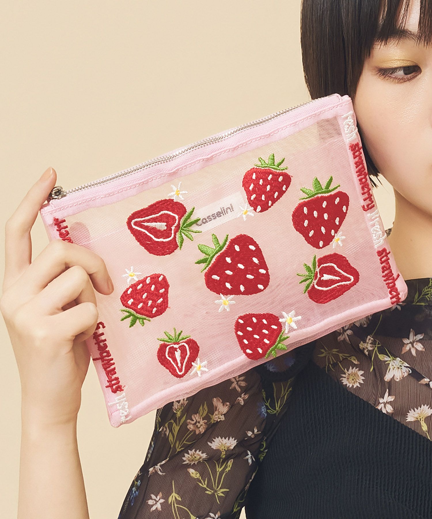 Casselini(キャセリーニ)チュール刺繍ポーチ | CASSELINI ONLINE SHOP