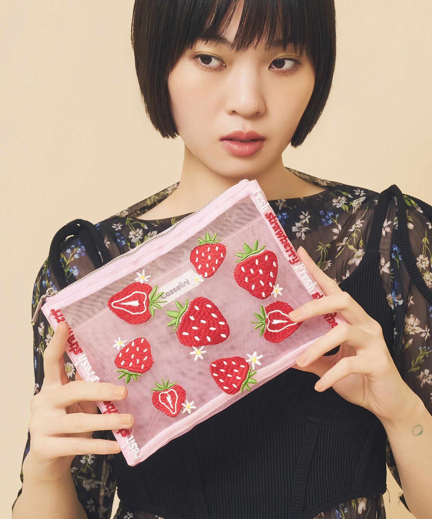 Casselini(キャセリーニ)チュール刺繍ポーチ | CASSELINI ONLINE SHOP