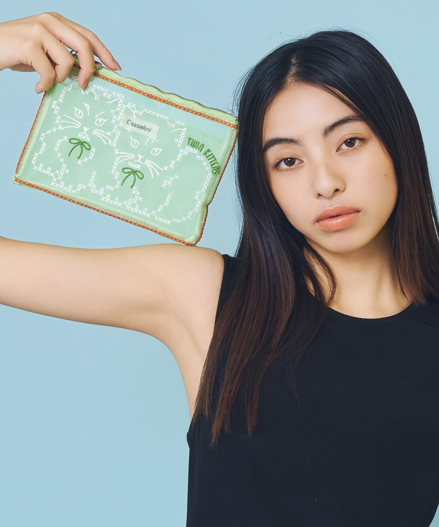 きゃんさん専用ケースポーチ 旗艦店限定　Msize Casselini(キャセリーニ)チュール刺繍ポーチ | CASSELINI ONLINE SHOP