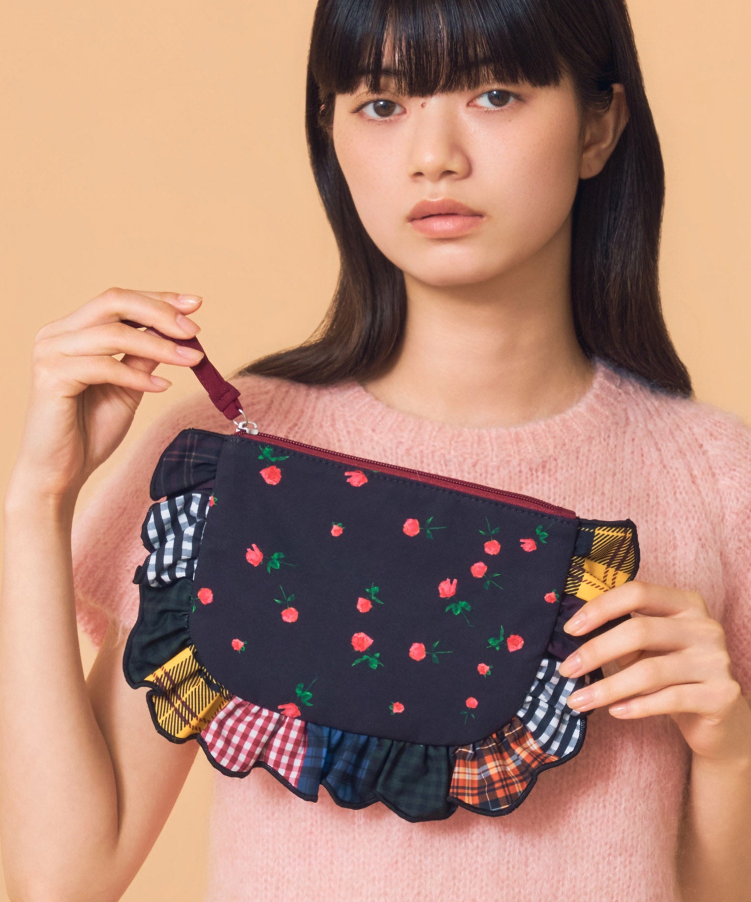 Casselini(キャセリーニ)プリントフリルポーチ | CASSELINI ONLINE SHOP