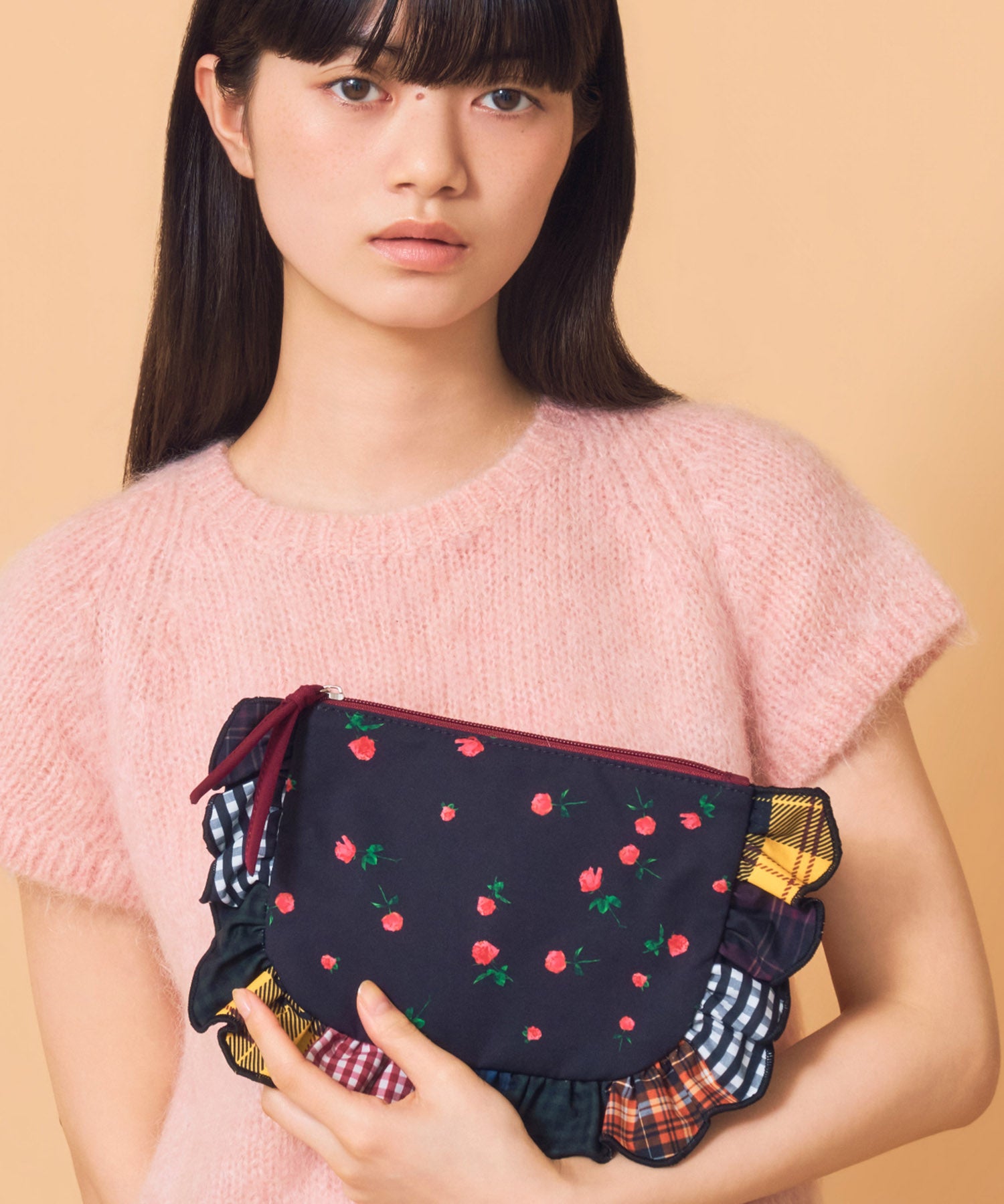 Casselini(キャセリーニ)プリントフリルポーチ | CASSELINI ONLINE SHOP