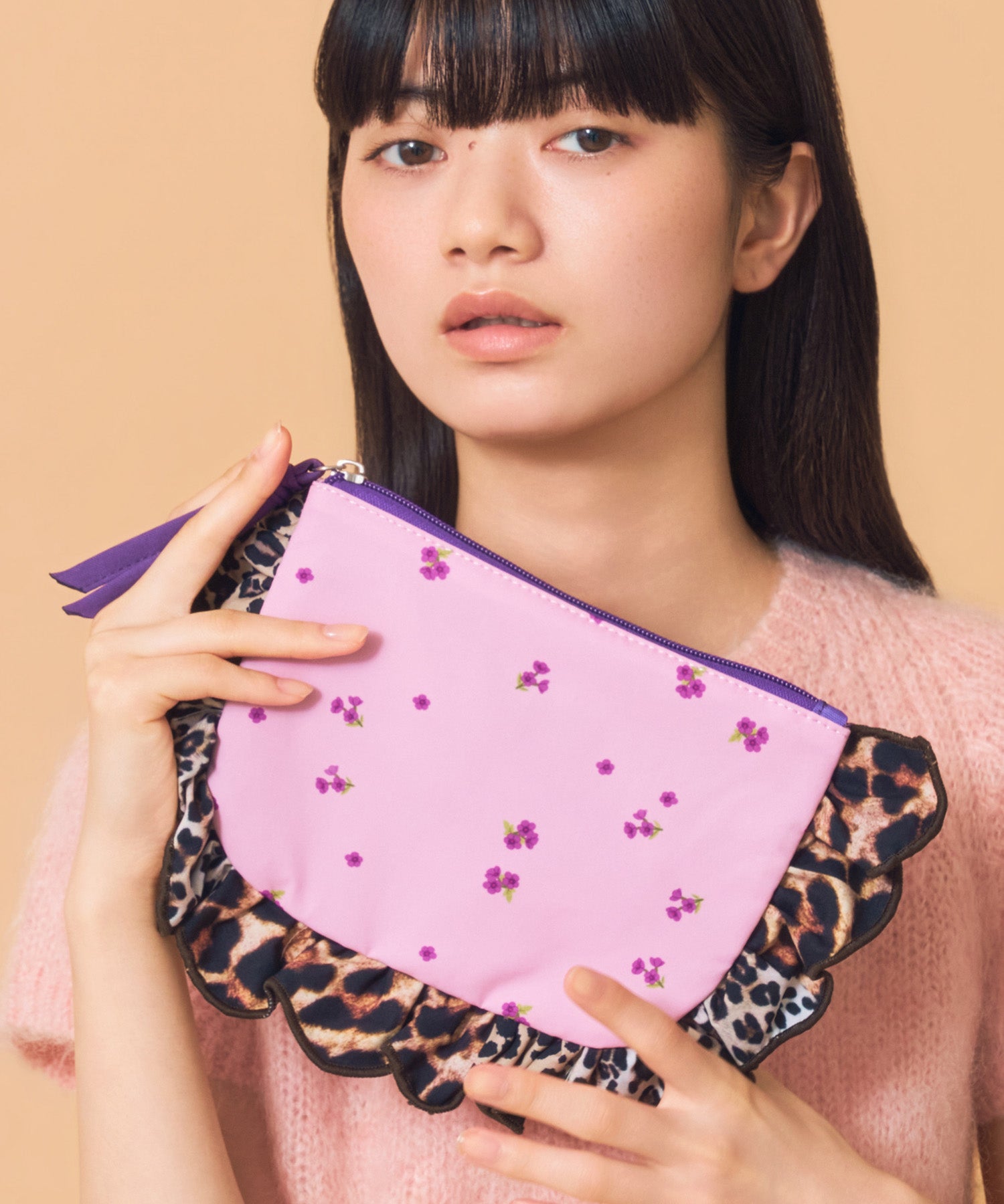 Casselini(キャセリーニ)プリントフリルポーチ | CASSELINI ONLINE SHOP