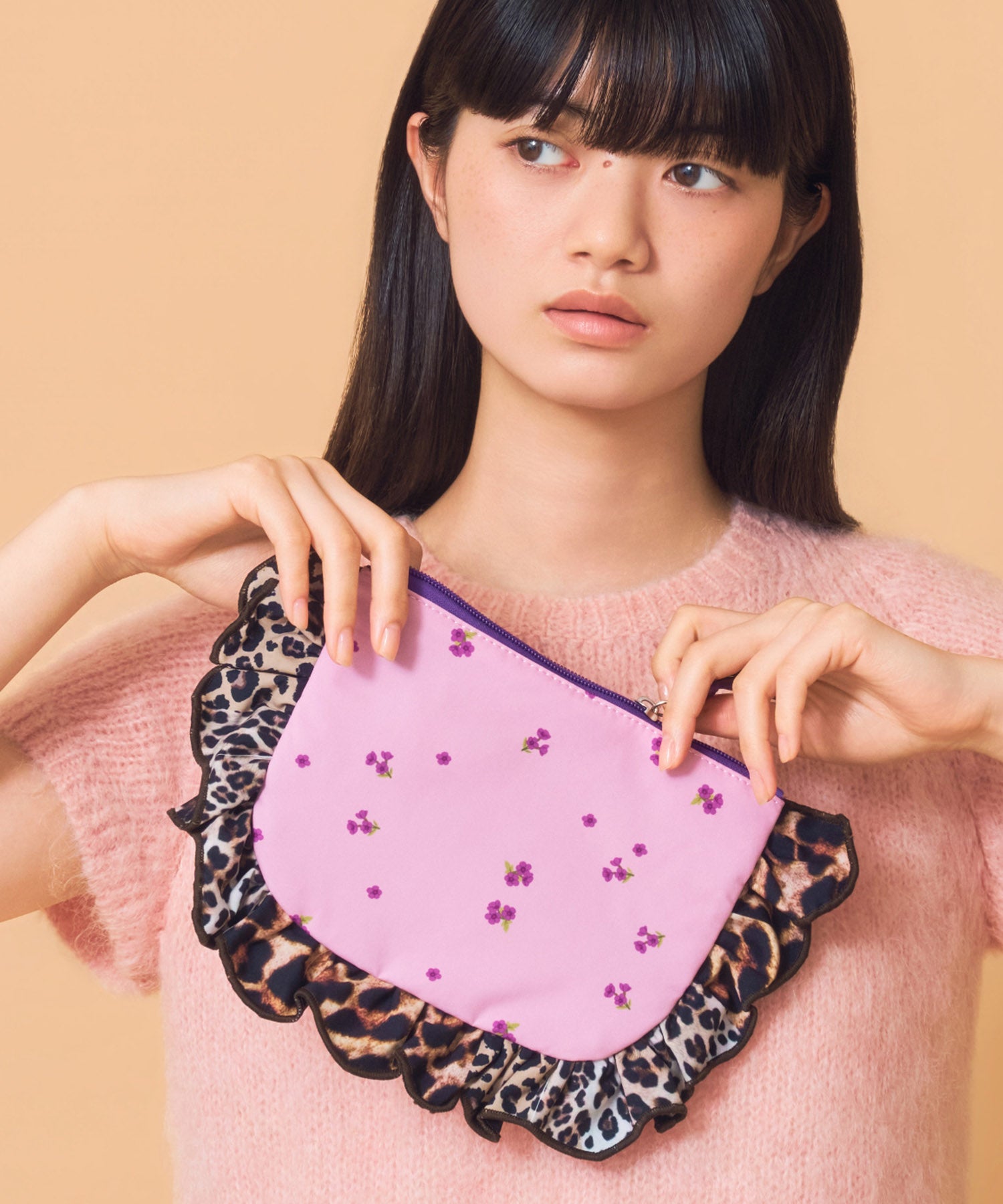Casselini(キャセリーニ)プリントフリルポーチ | CASSELINI ONLINE SHOP