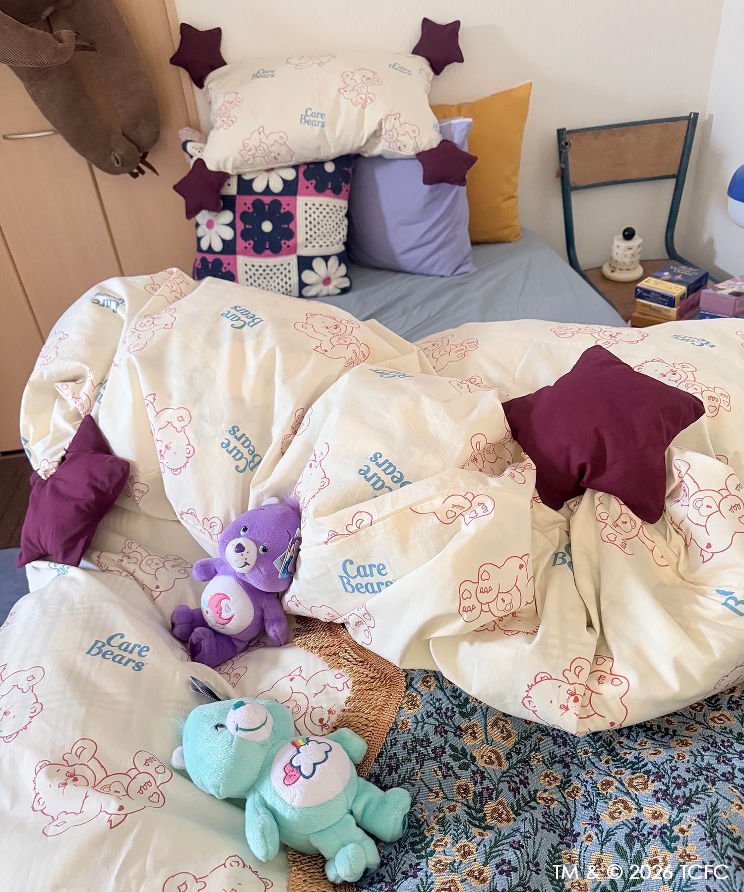ケアベア　布団セット　care bear Casselini HOME(キャセリーニ ホーム)【Care Bears™】布団カバー