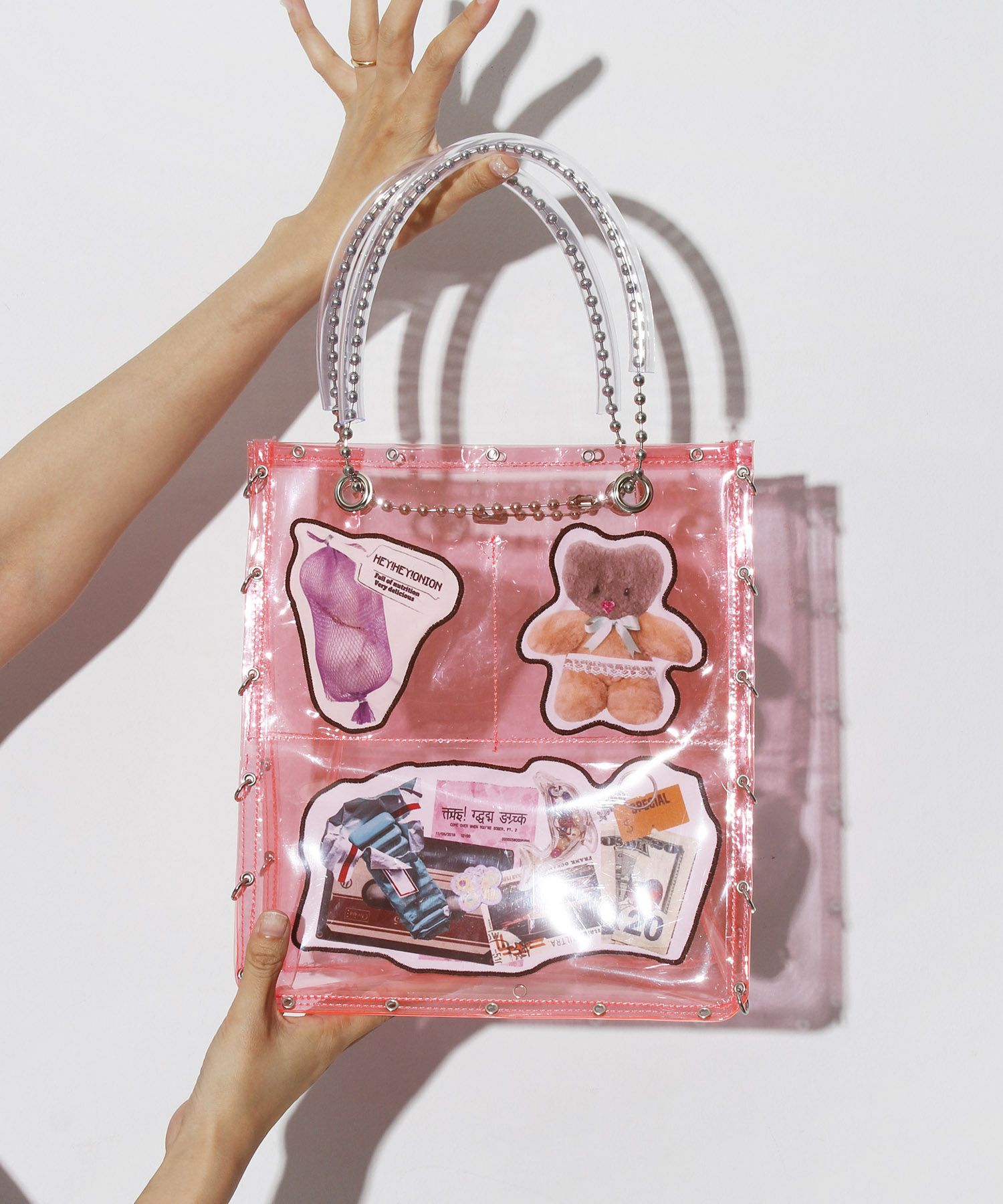 HEY! MrsROSE caselini バッグ ピンク くま HEY! Mrs ROSE(ヘイ！ミセスローズ)Pockets BAG | CASSELINI ONLINE SHOP