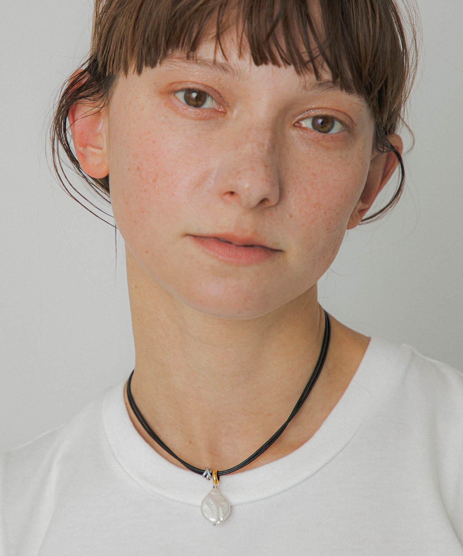 LAPUIS] Pearl leather choker | CASSELINI ONLINE SHOP