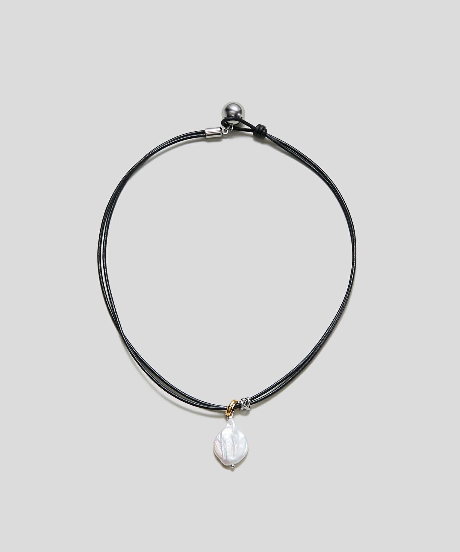 LAPUIS] Pearl leather choker | CASSELINI ONLINE SHOP