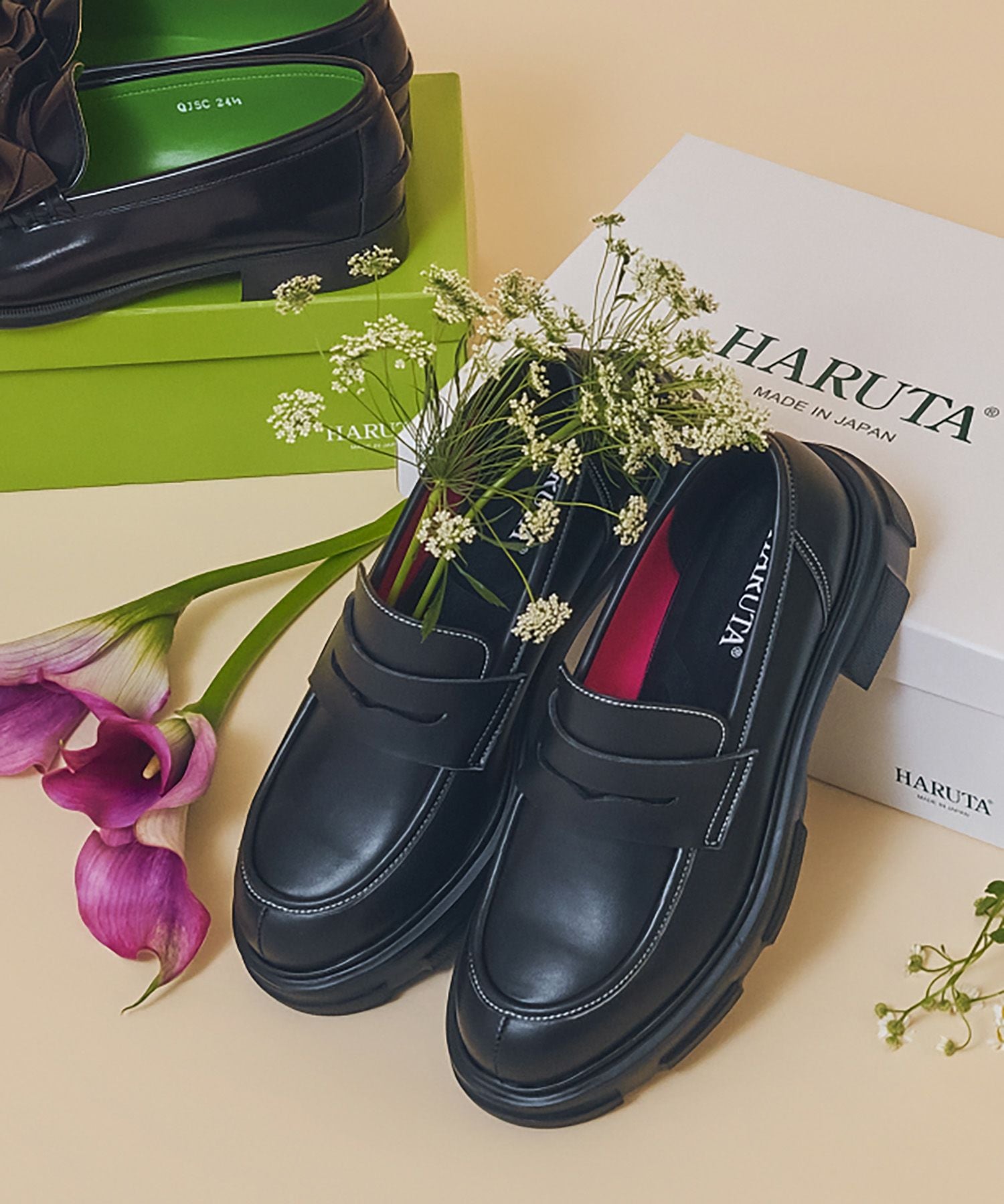 Casselini(キャセリーニ)【HARUTA×Casselini】Contrast Stitch Loafer
