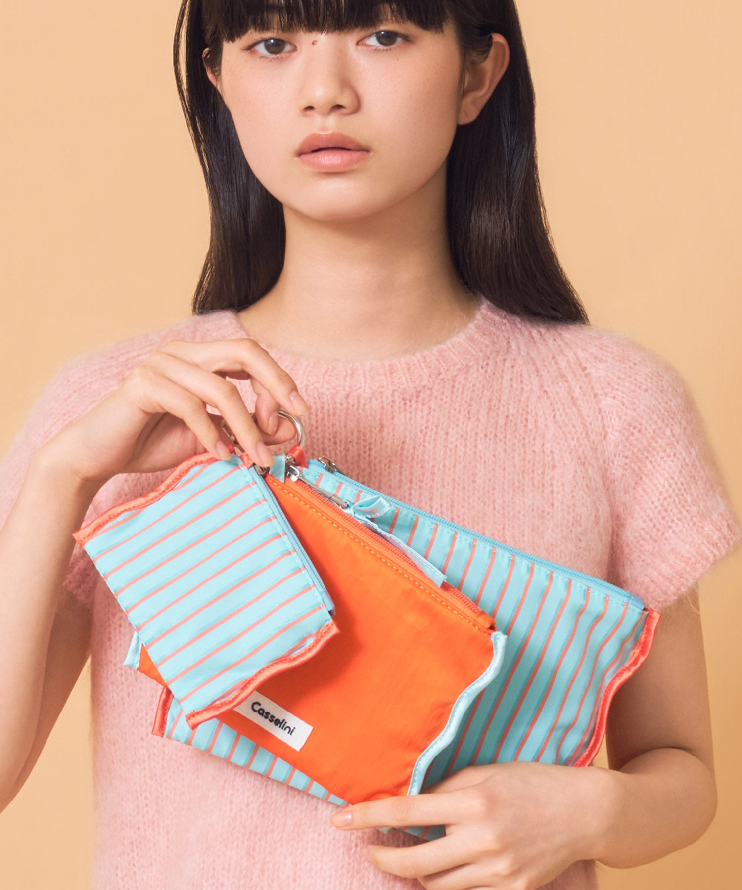 Casselini(キャセリーニ)ストライプポーチセット | CASSELINI ONLINE SHOP