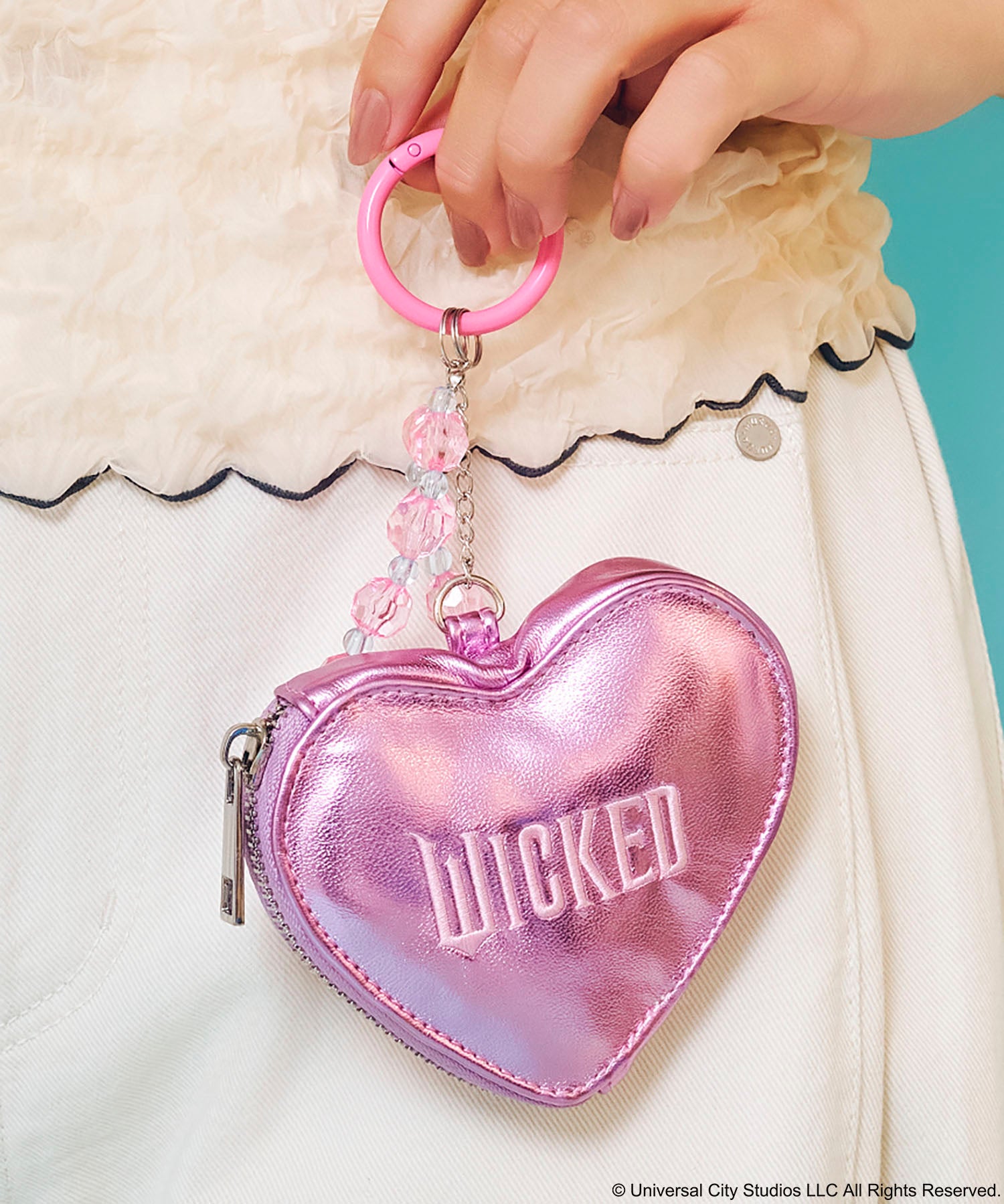 Casselini(キャセリーニ)【WICKED× Casselini】ビーズチャームポーチ