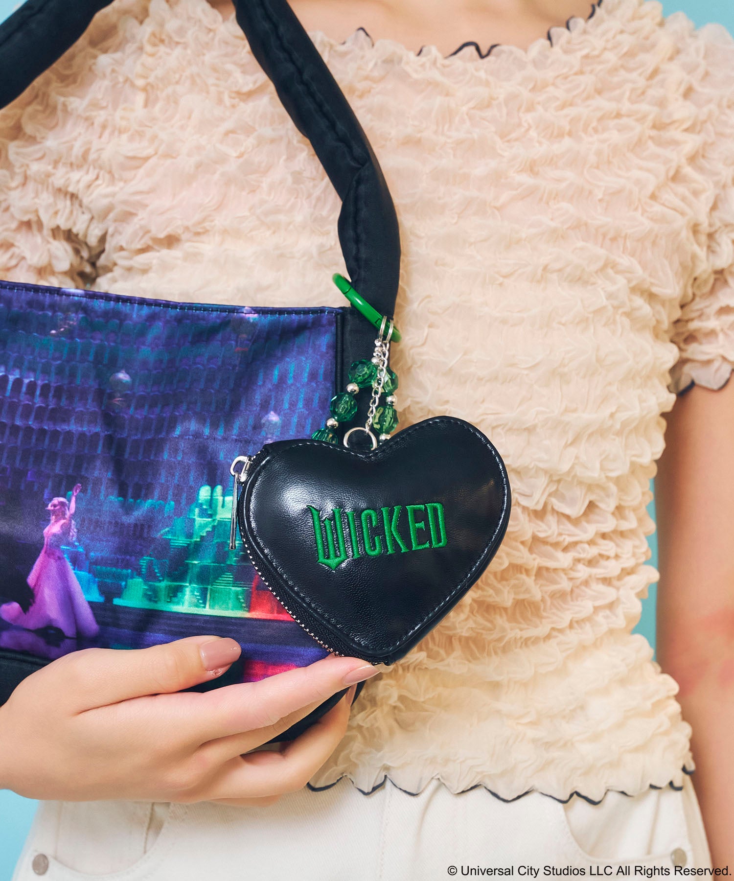 Casselini(キャセリーニ)【WICKED× Casselini】ビーズチャームポーチ