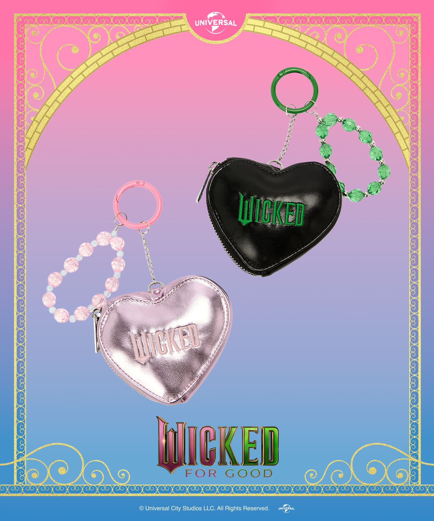 Casselini(キャセリーニ)【WICKED× Casselini】ビーズチャームポーチ