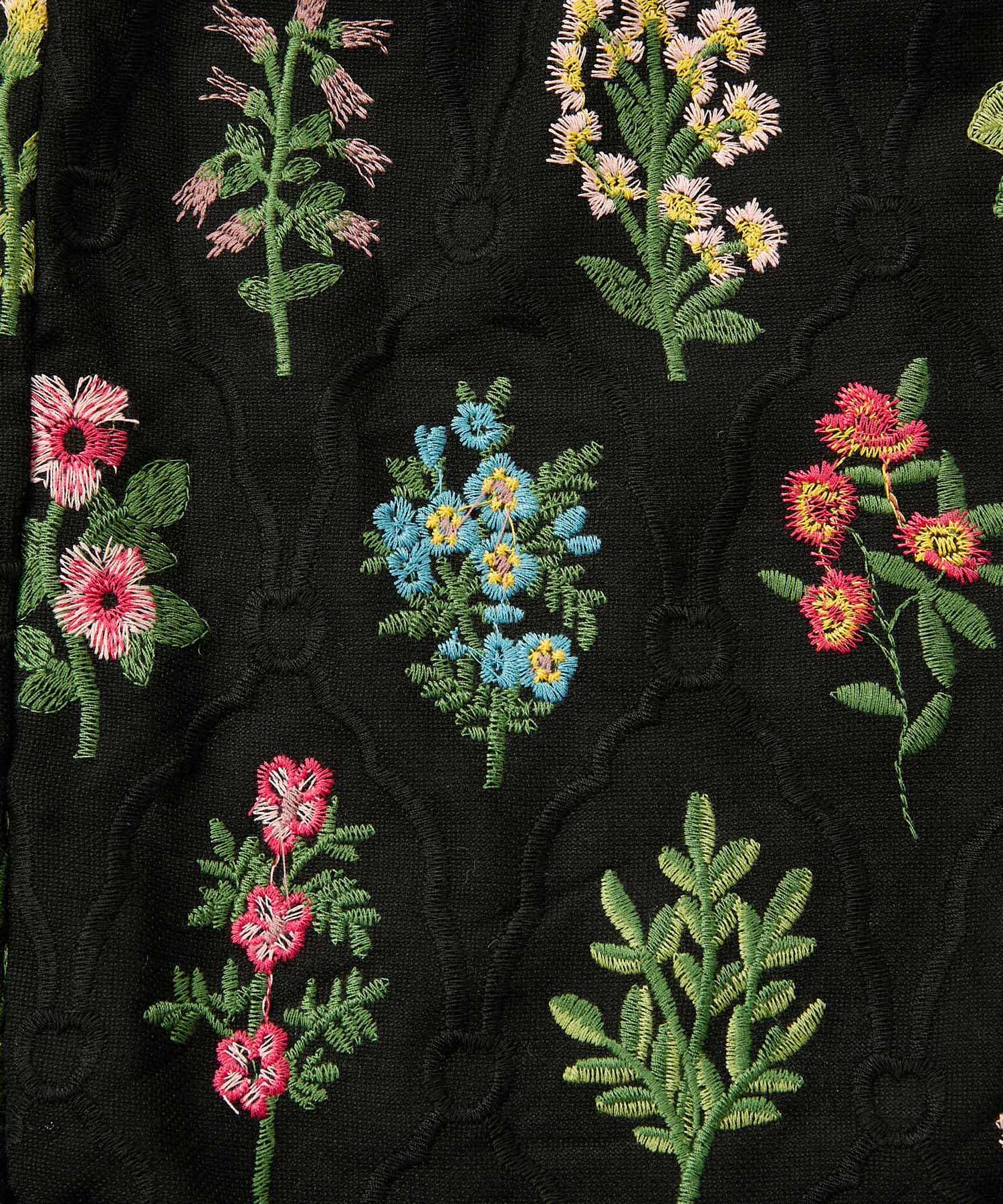 Casselini HOME(キャセリーニ ホーム)フラワー刺繍カーテン