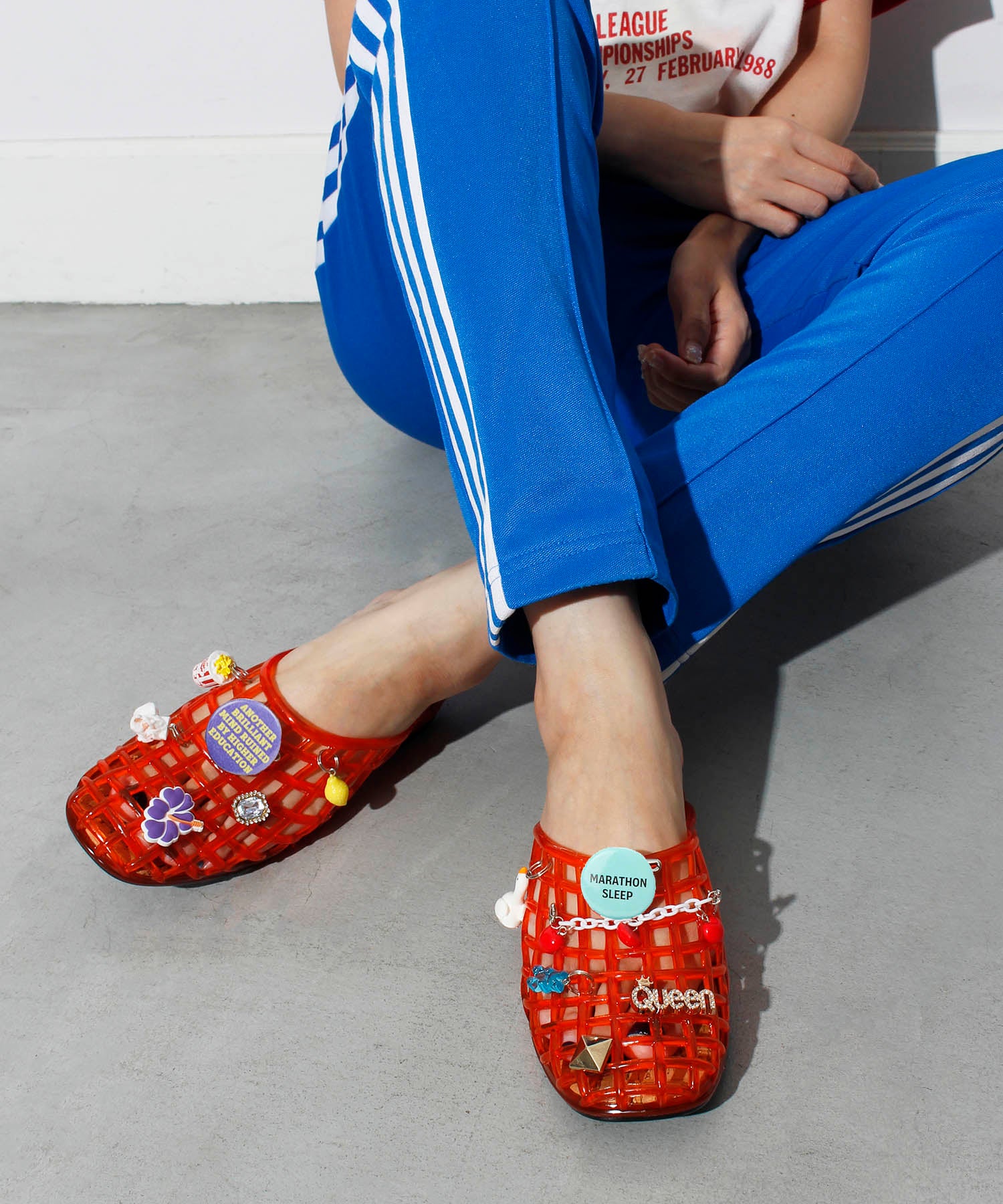 HEY! Mrs ROSE(ヘイ！ミセスローズ)Custom charm Sandals | CASSELINI