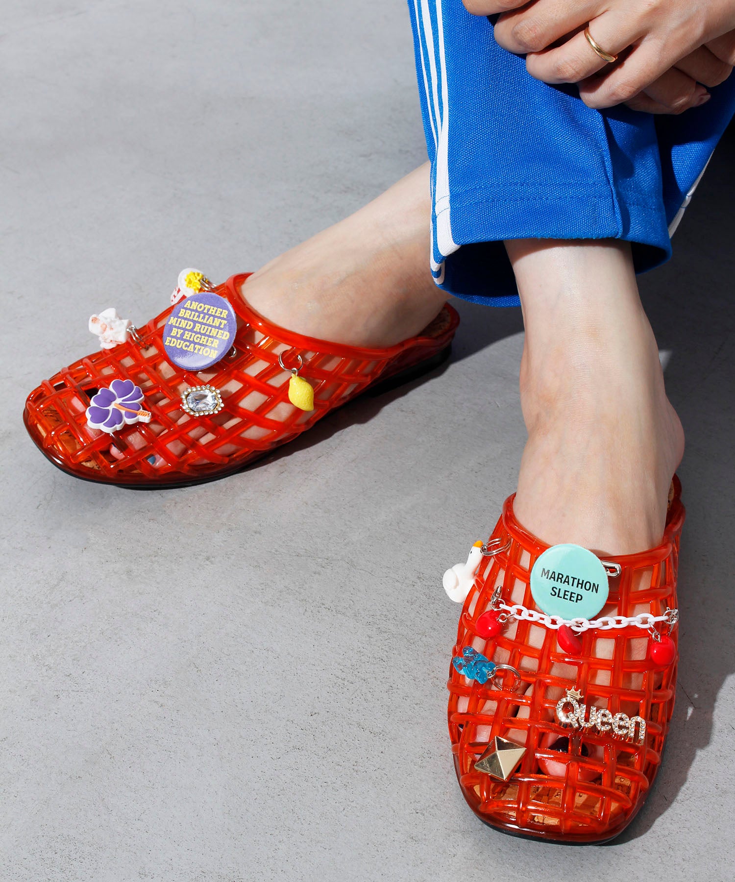 HEY! Mrs ROSE(ヘイ！ミセスローズ)Custom charm Sandals＜3月中旬発送