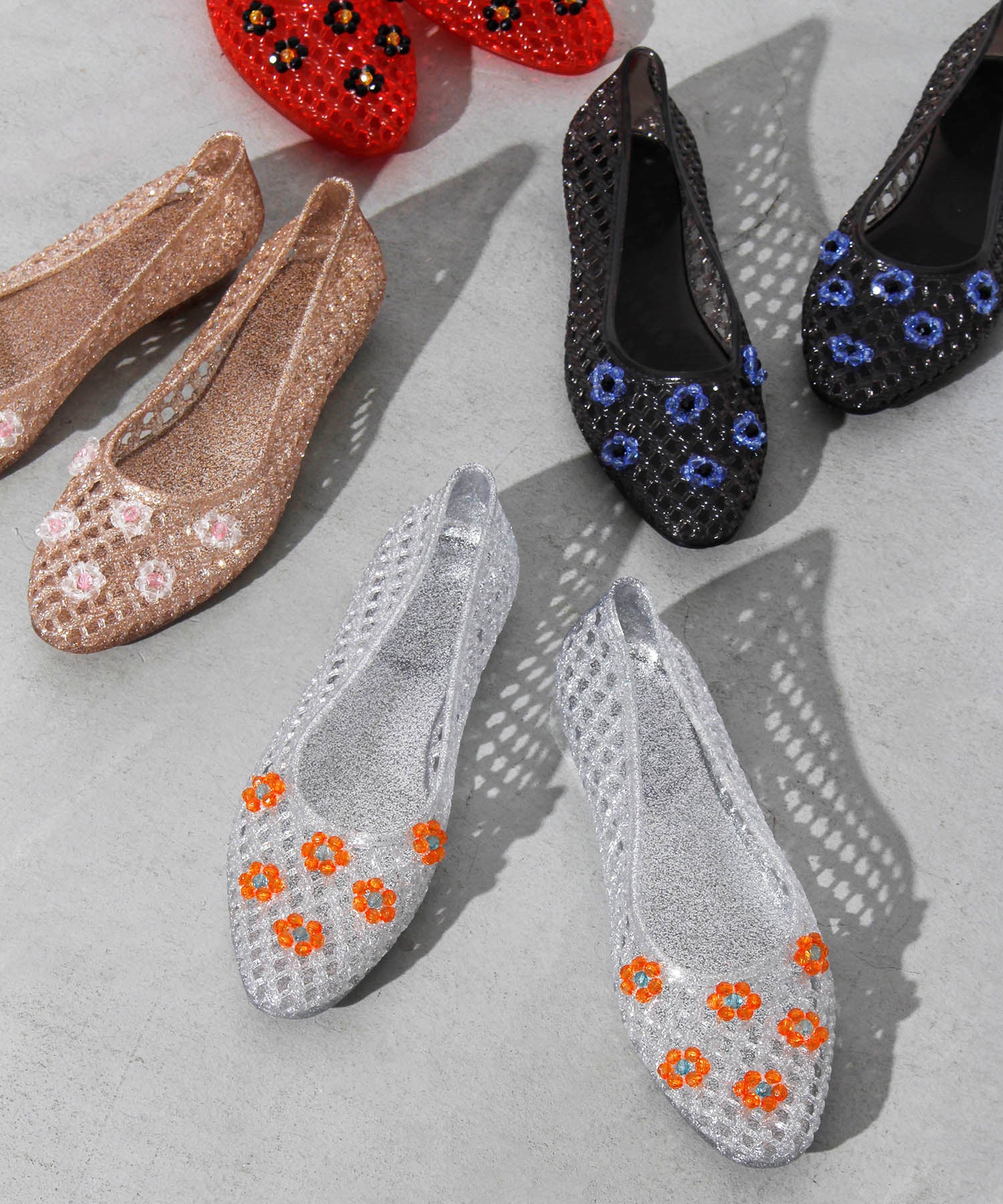 HEY! Mrs ROSE(ヘイ！ミセスローズ)Tiny Beads Sandals＜3月中旬発送