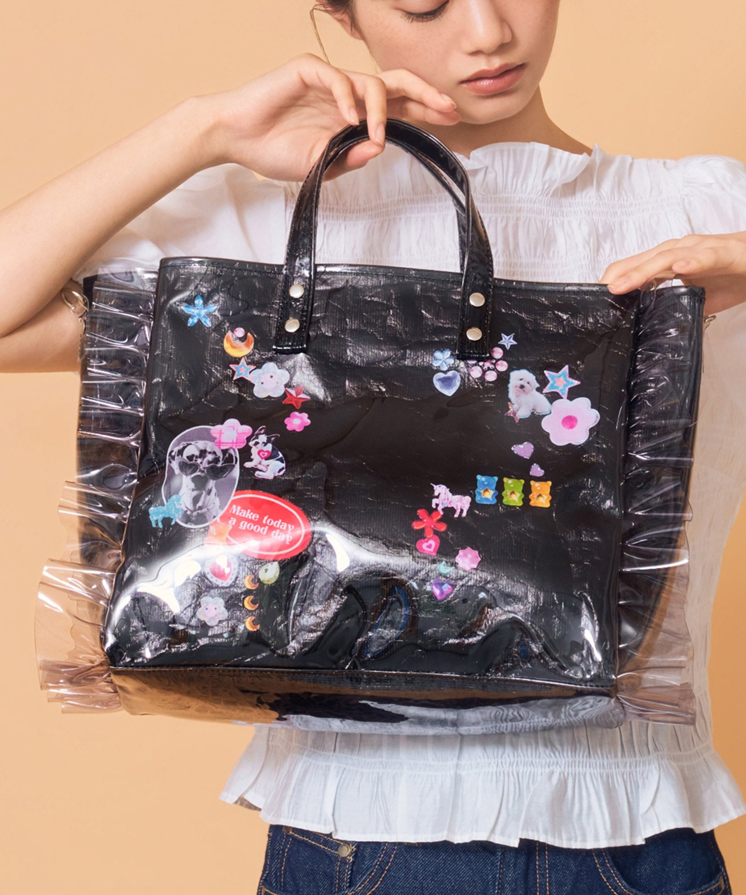 Casselini(キャセリーニ)PVCフリルトート | CASSELINI ONLINE SHOP