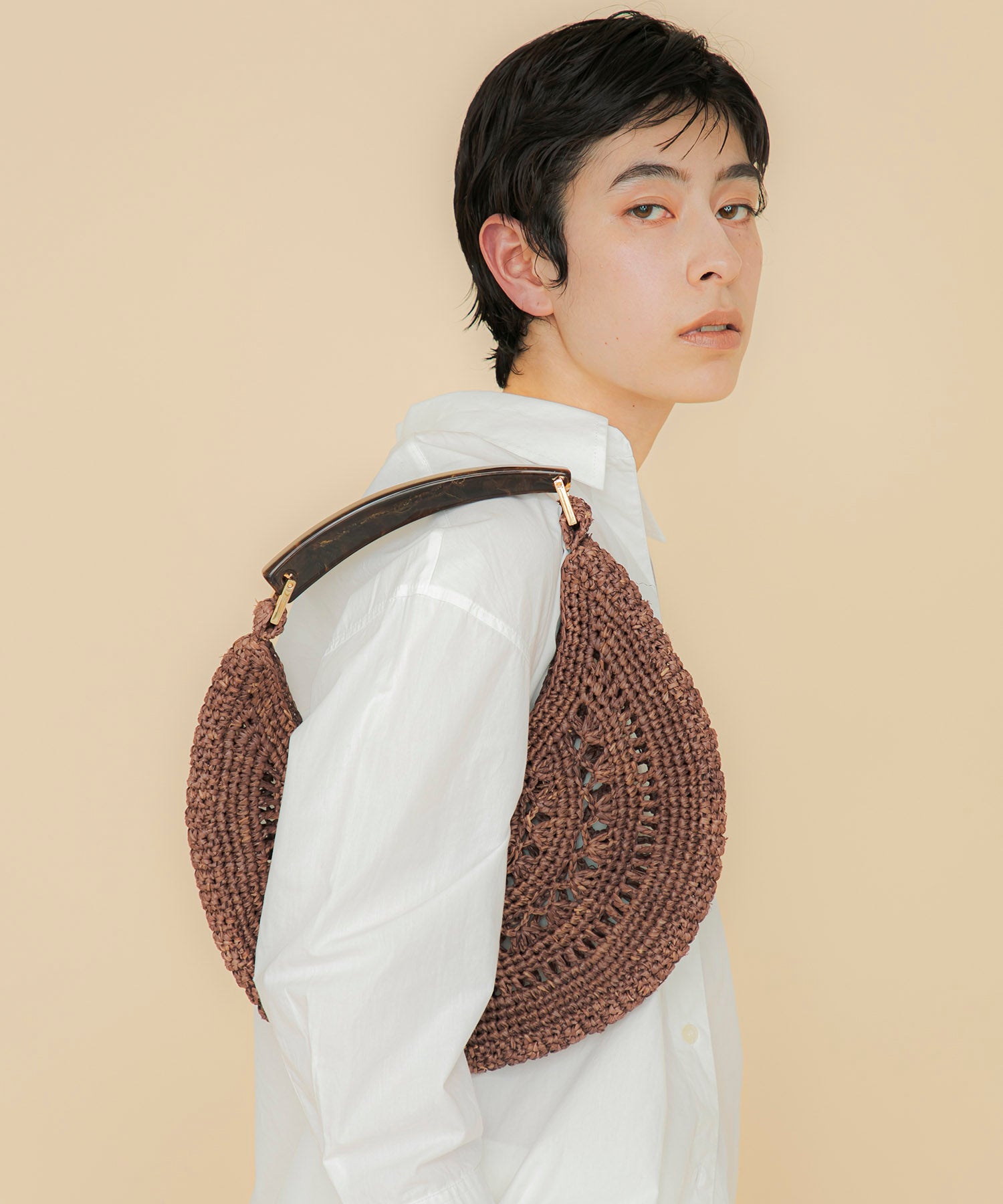LE VERNIS] Raffia horn bag | CASSELINI ONLINE SHOP