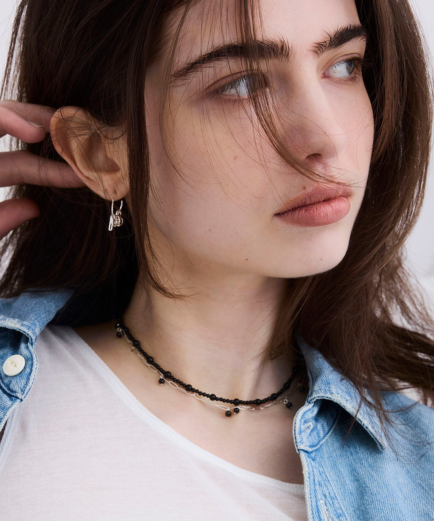 LAPUIS] Round stone necklace | CASSELINI ONLINE SHOP