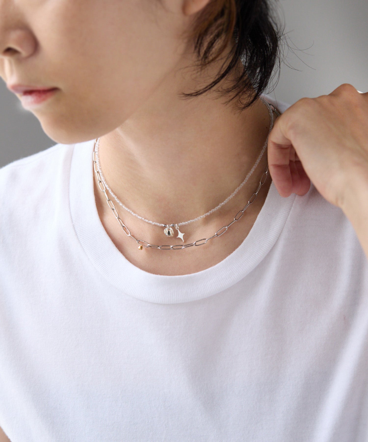 LAPUIS] Sammy gemstone necklace | CASSELINI ONLINE SHOP