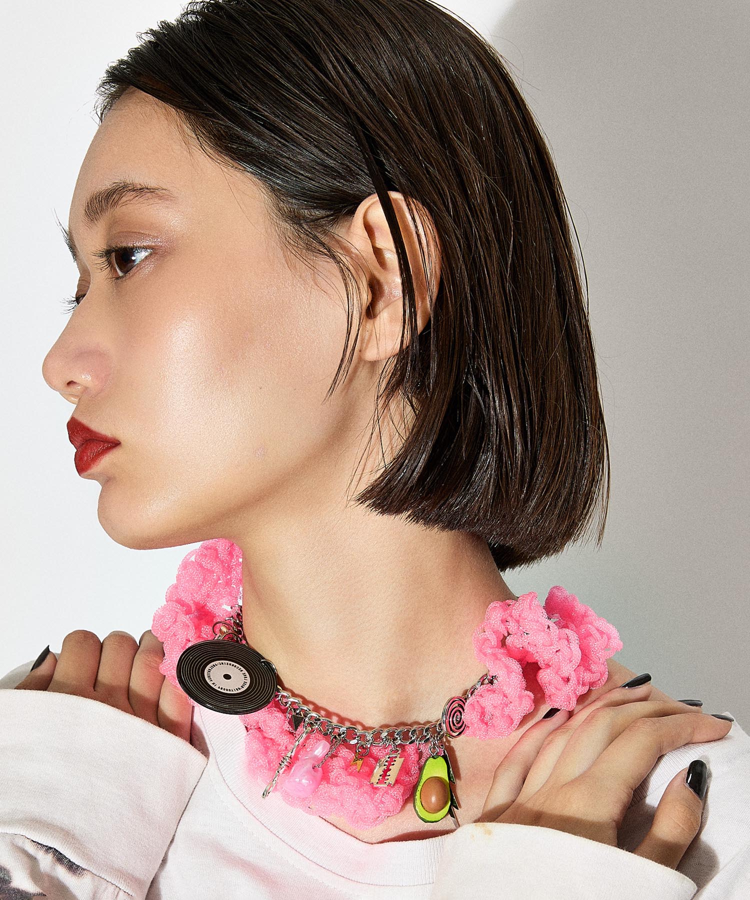 HEY! Mrs ROSE(ヘイ！ミセスローズ)HEY! Frill Necklace | CASSELINI
