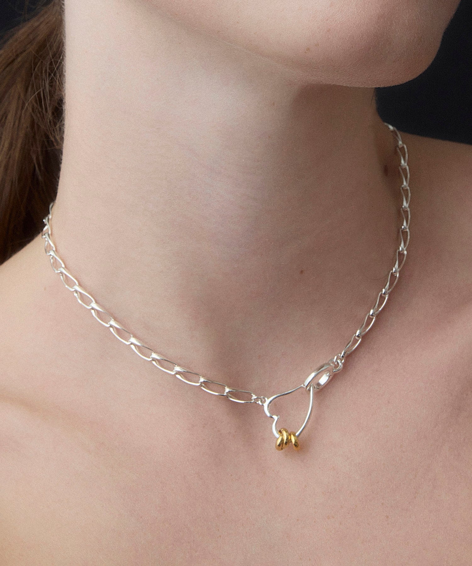 LAPUIS] Rough heart choker | CASSELINI ONLINE SHOP
