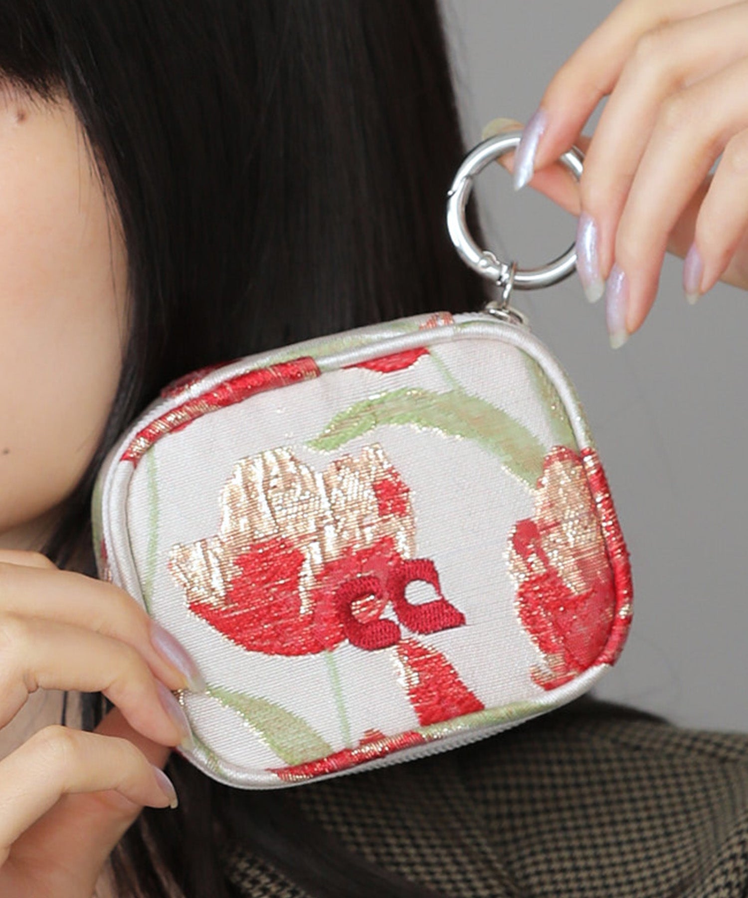 Casselini(キャセリーニ)ジャガードアクセサリーポーチ | CASSELINI